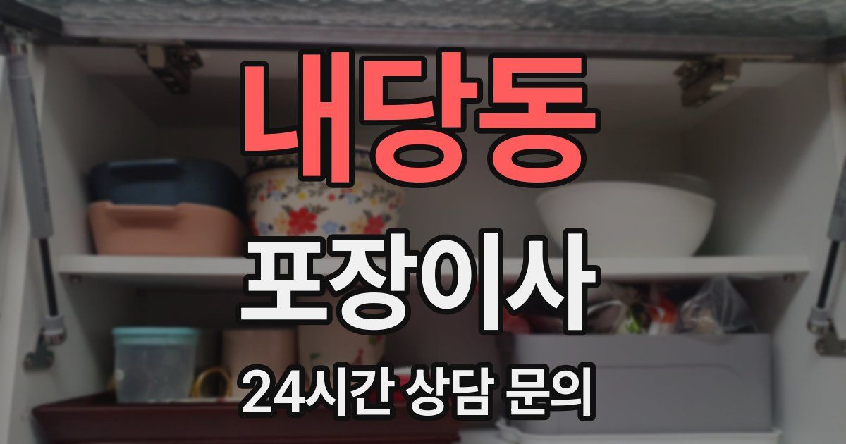 내당동 포장이사