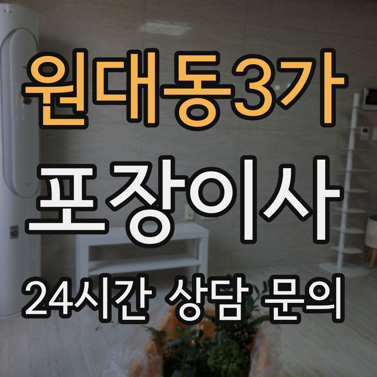 원대동3가 포장이사 반려동물 있는 집 이사 당일 동선 정리
