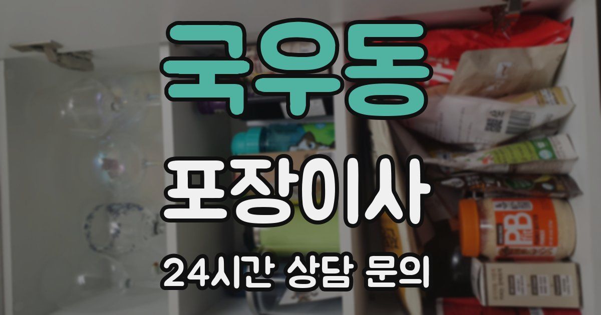 국우동 포장이사