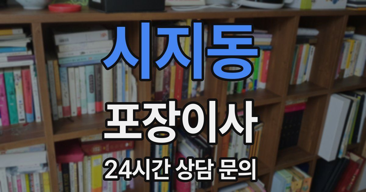 시지동 포장이사