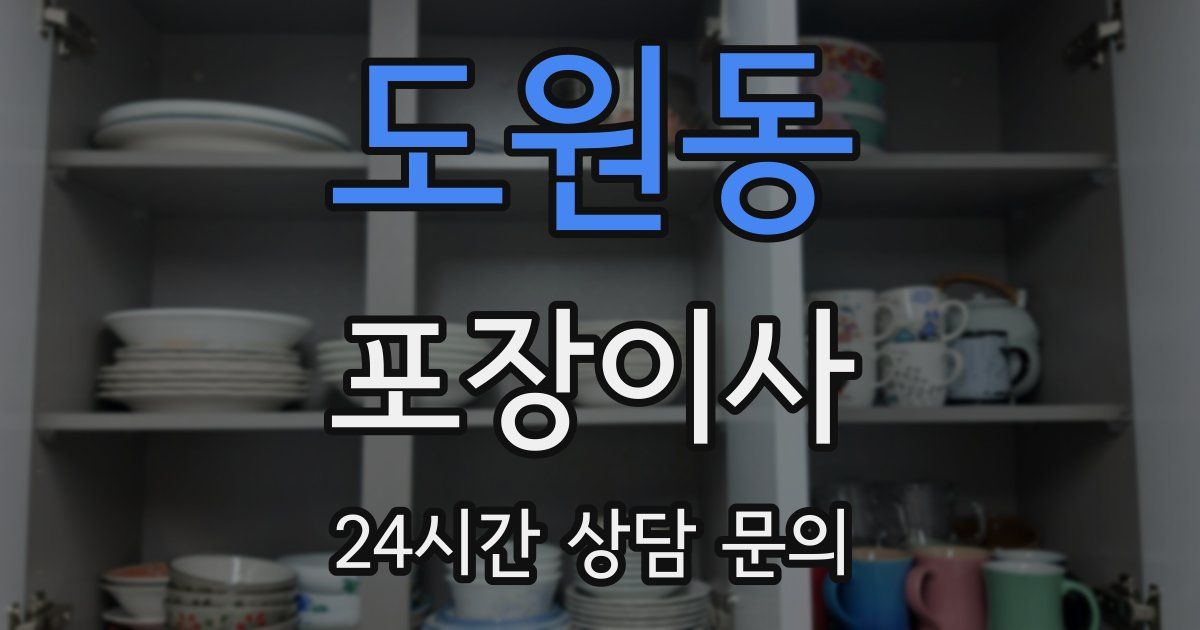 도원동 포장이사