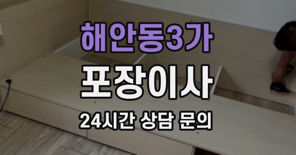 해안동3가 포장이사