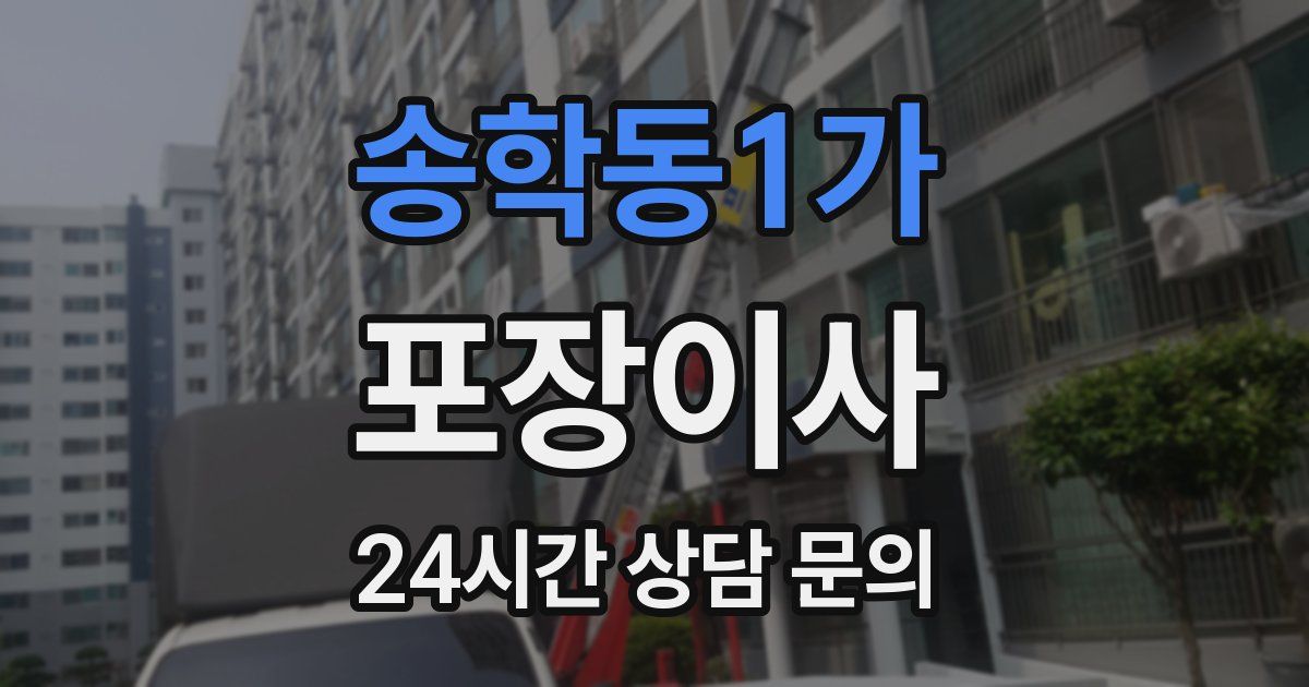 송학동1가 포장이사