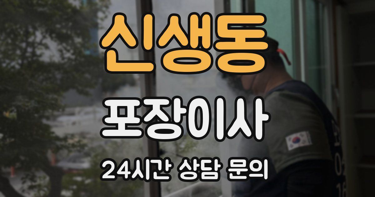 신생동 포장이사