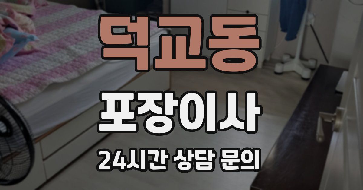 덕교동 포장이사