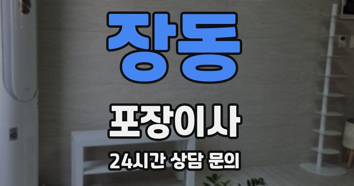 장동 포장이사