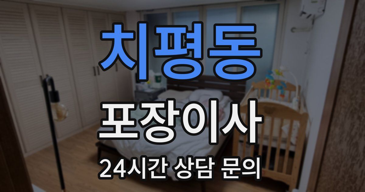 치평동 포장이사