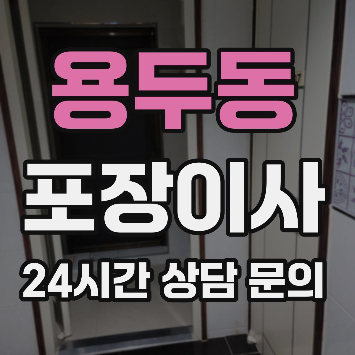 용두동 포장이사