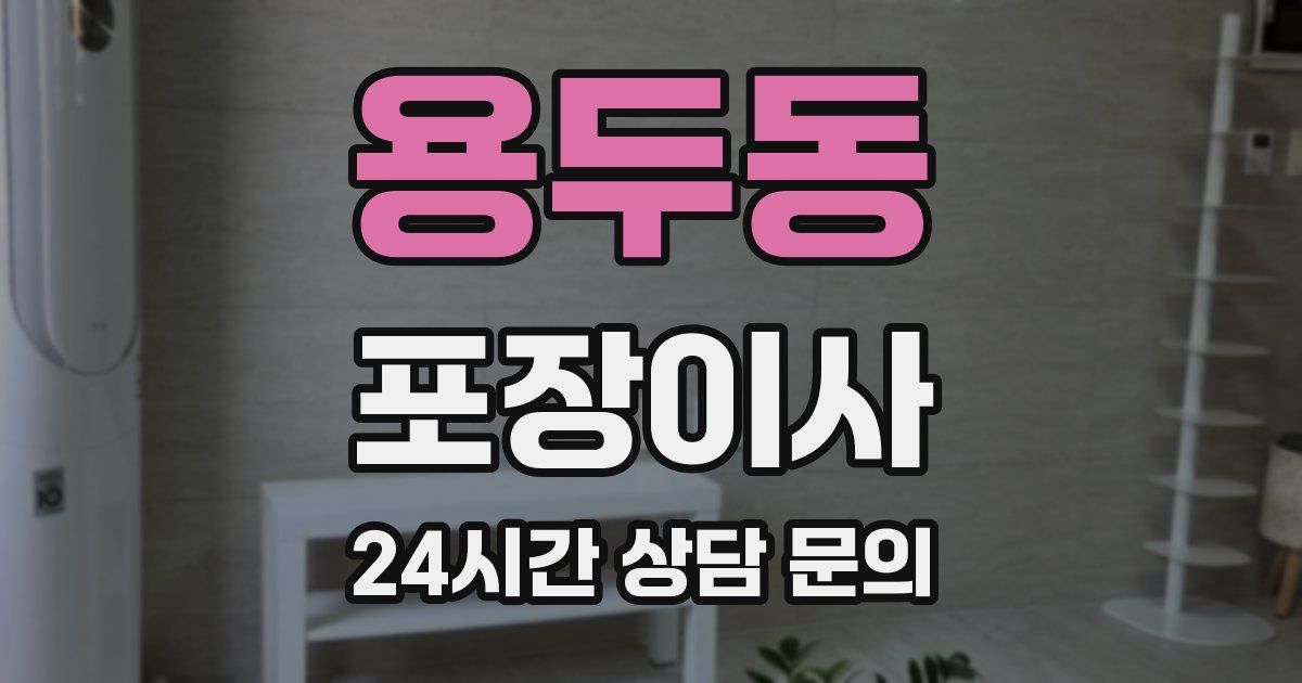 용두동 포장이사