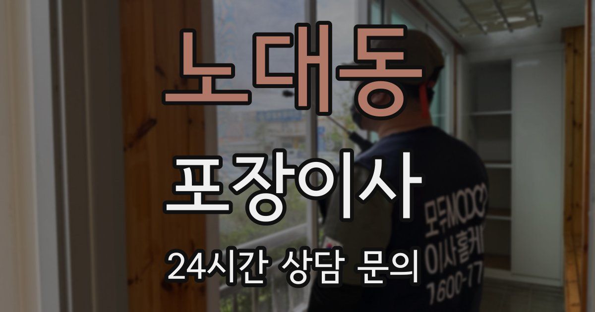 노대동 포장이사