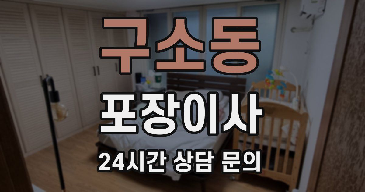 구소동 포장이사