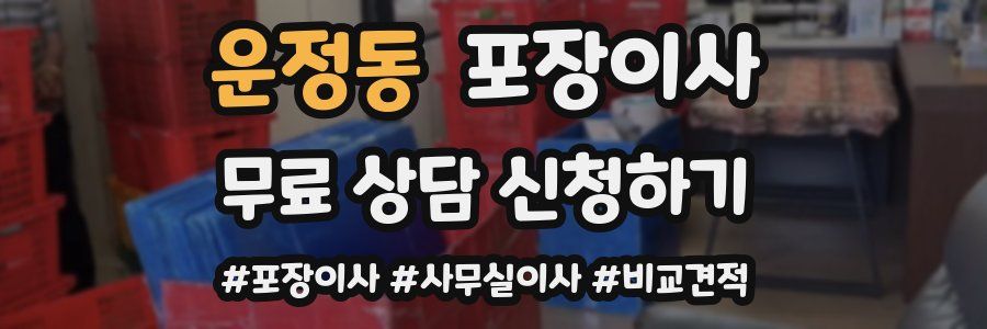 운정동 포장이사