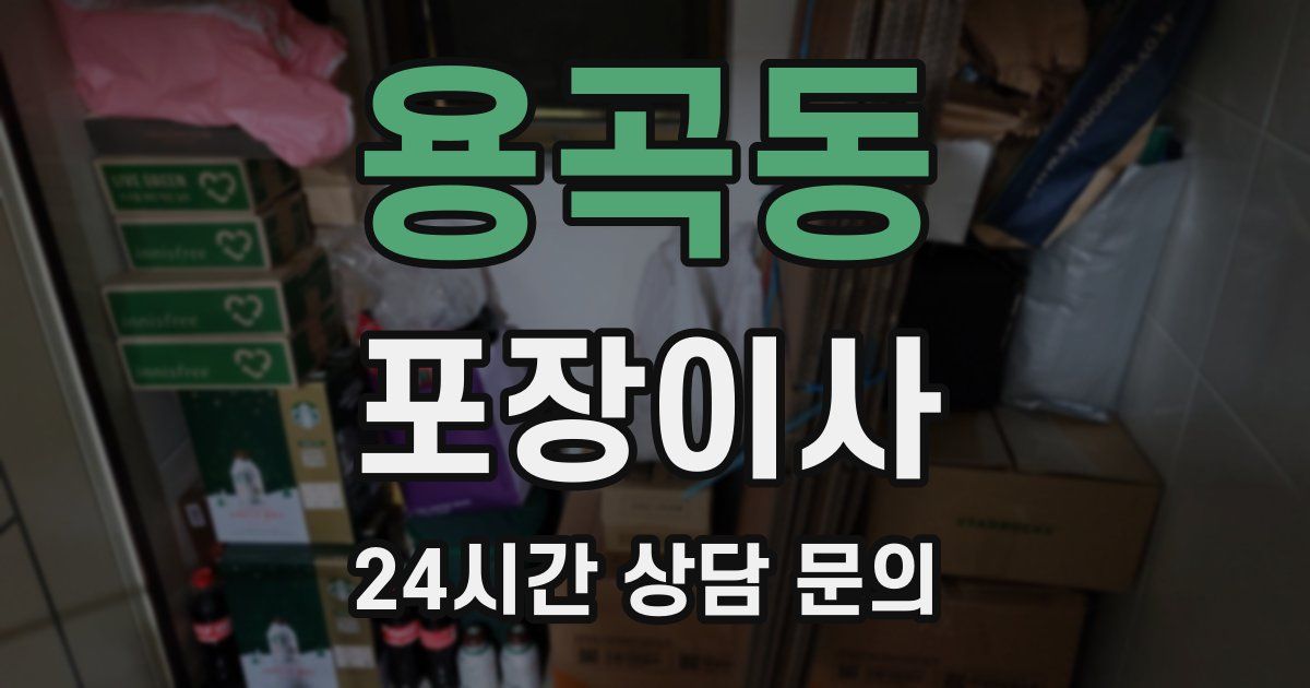 용곡동 포장이사