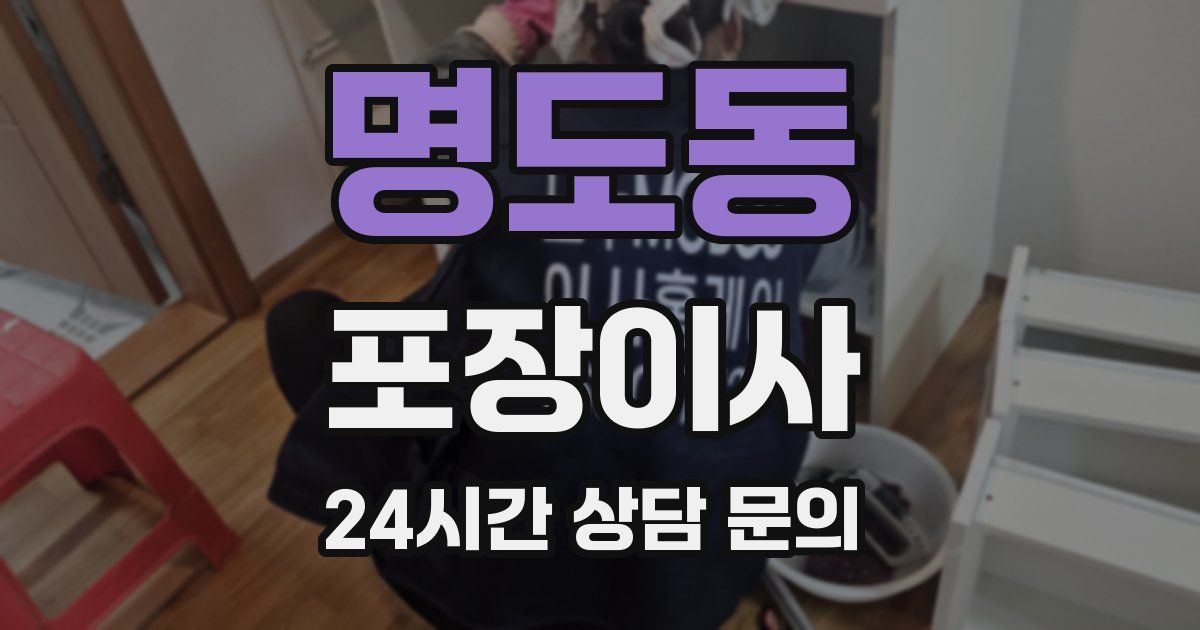 명도동 포장이사