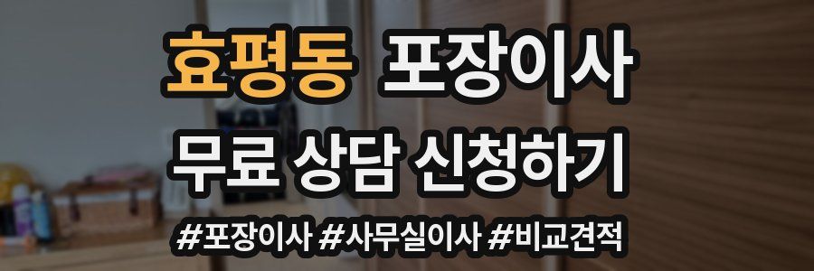 효평동 포장이사