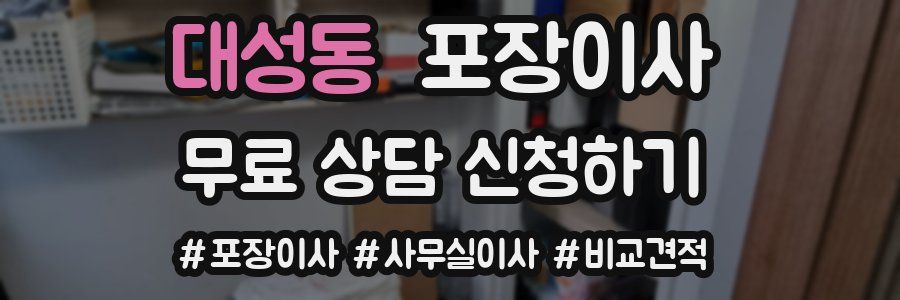 대성동 포장이사