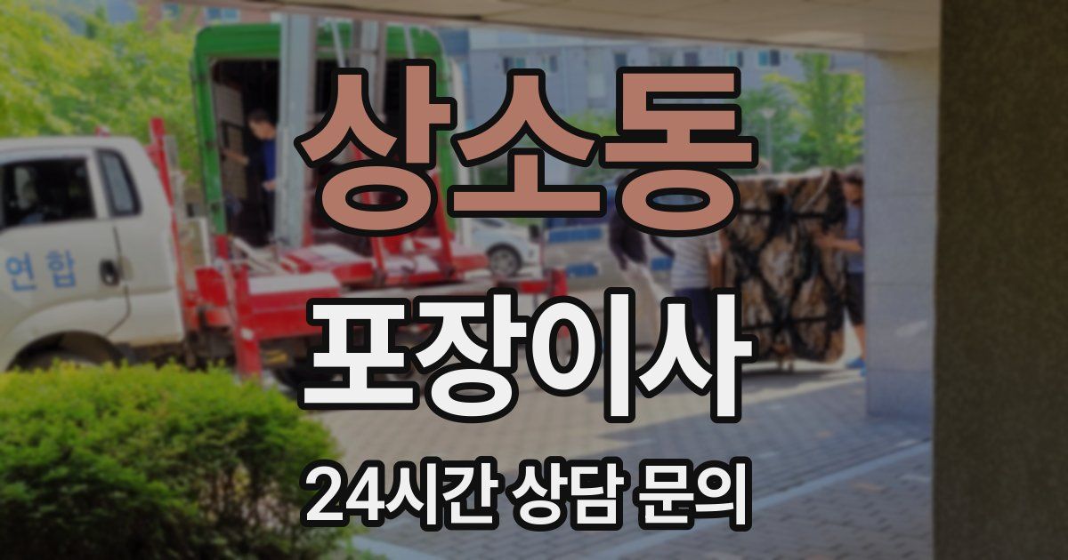 상소동 포장이사