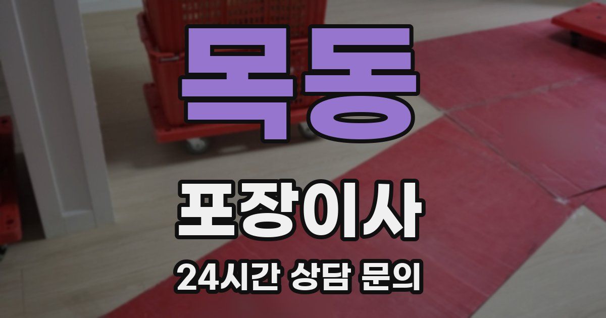 목동 포장이사