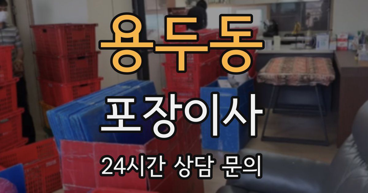용두동 포장이사
