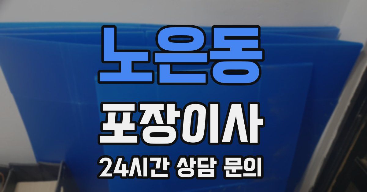 노은동 포장이사