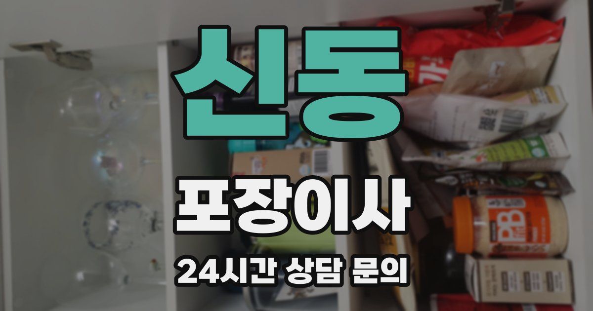 신동 포장이사