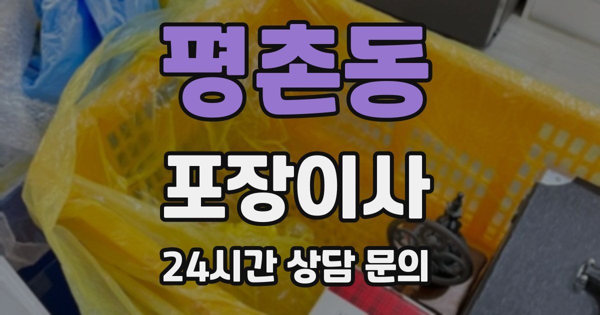 평촌동 포장이사