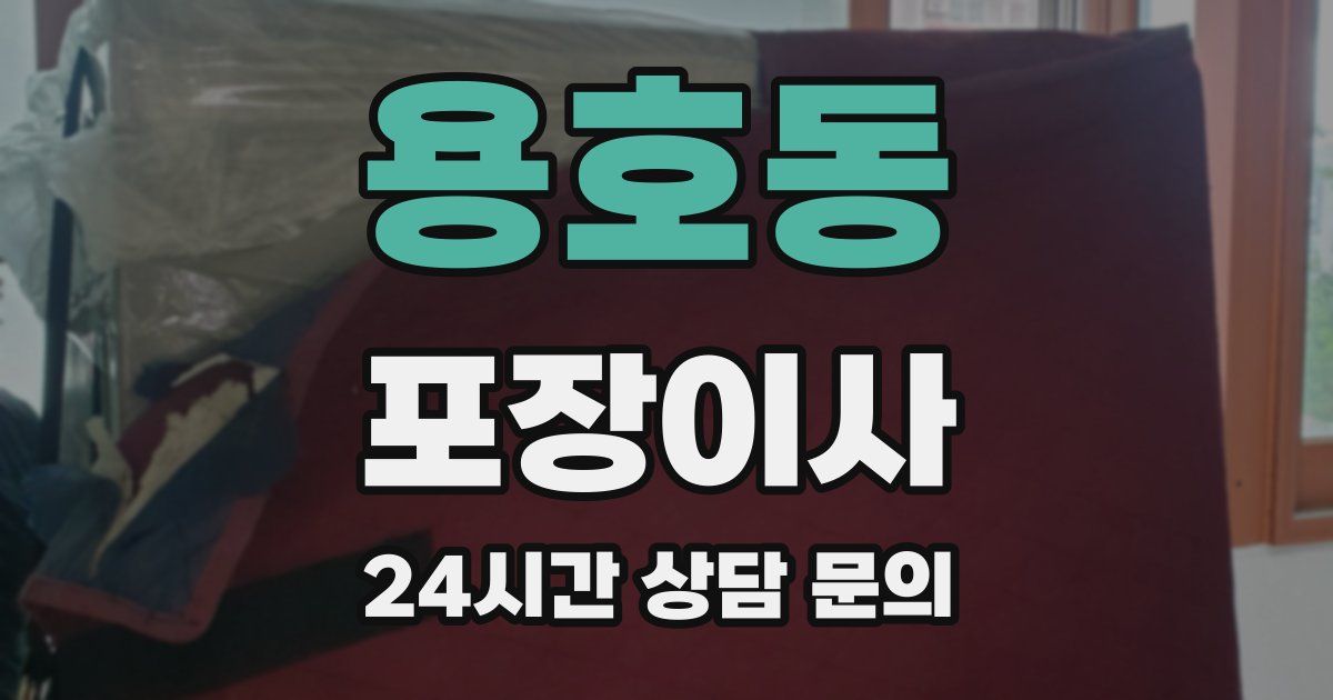 용호동 포장이사