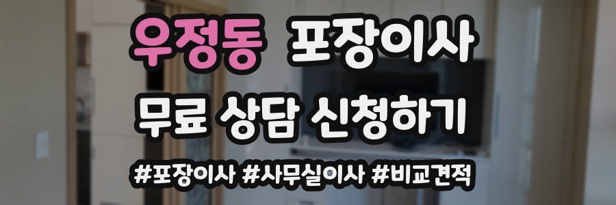 우정동 포장이사