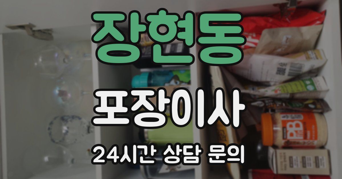 장현동 포장이사