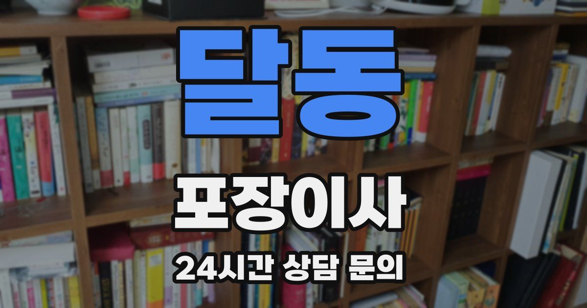 달동 포장이사