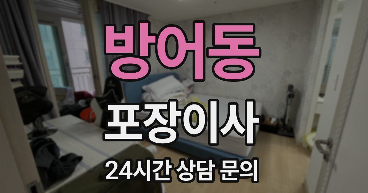 방어동 포장이사