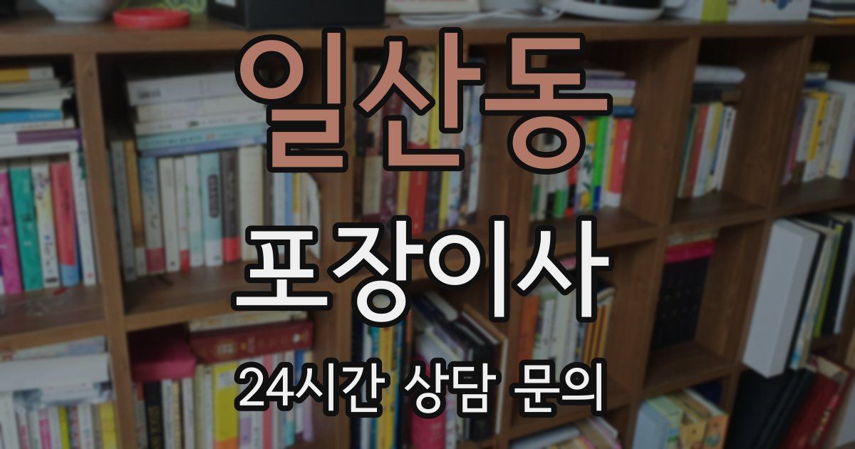 일산동 포장이사