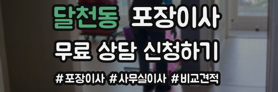 달천동 포장이사