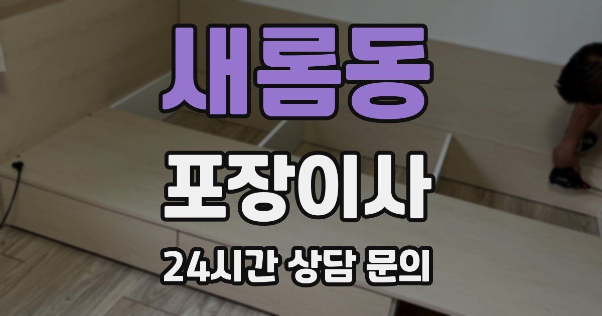 새롬동 포장이사