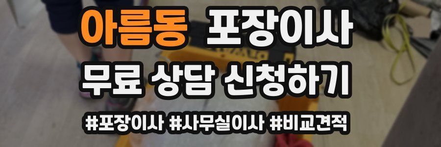 아름동 포장이사