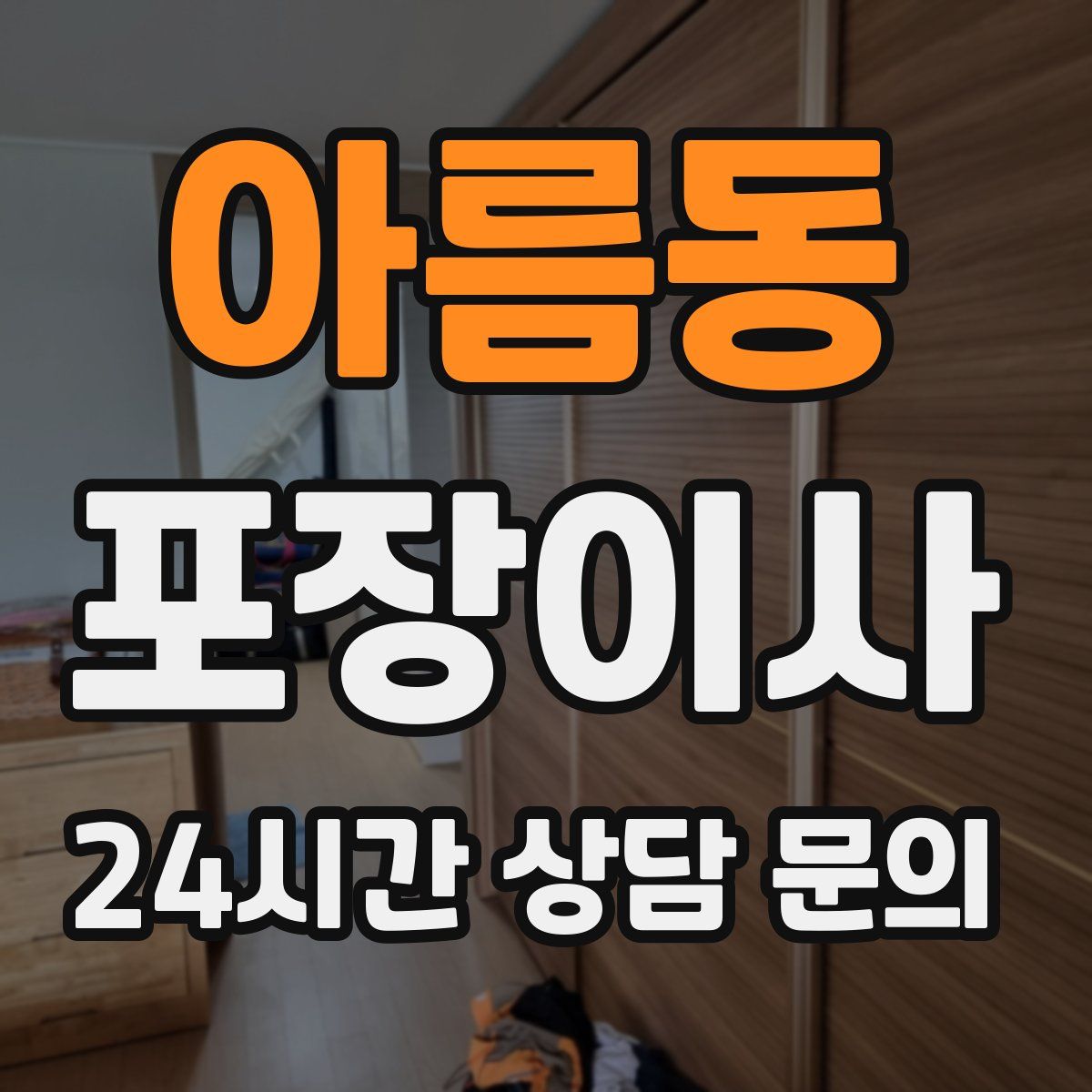 아름동 포장이사