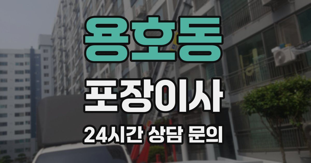 용호동 포장이사