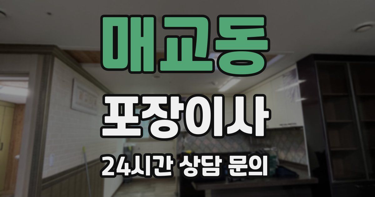 매교동 포장이사