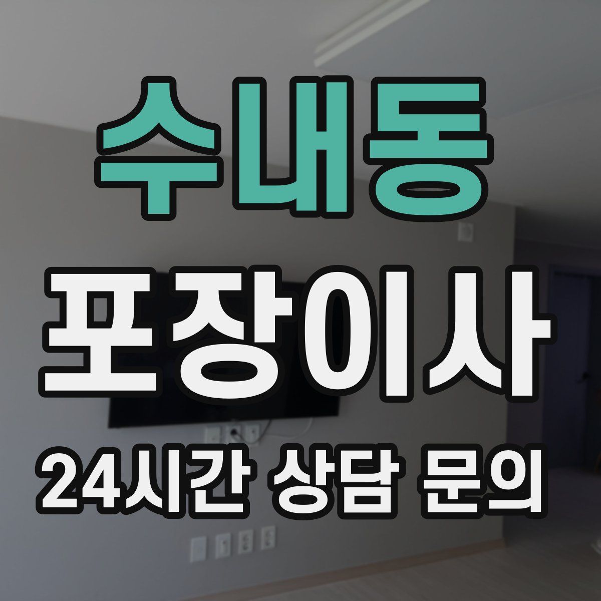 수내동 포장이사