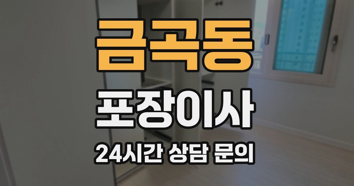 금곡동 포장이사