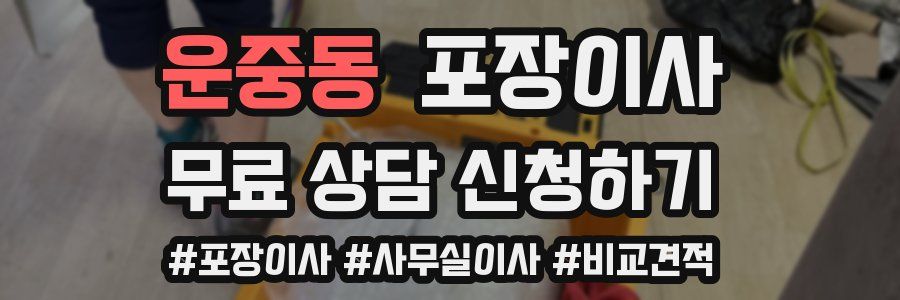 운중동 포장이사