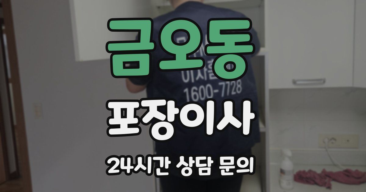 금오동 포장이사