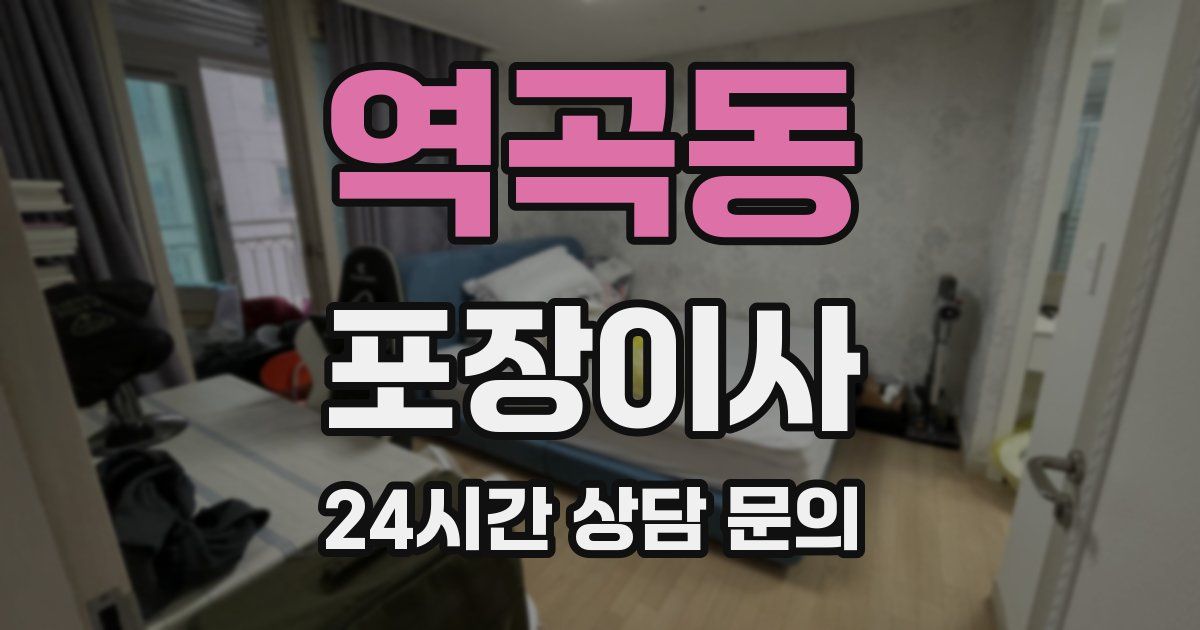 역곡동 포장이사