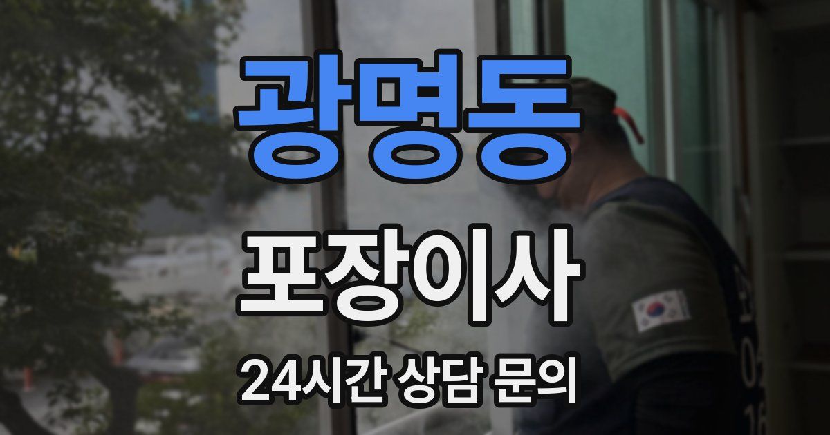 광명동 포장이사