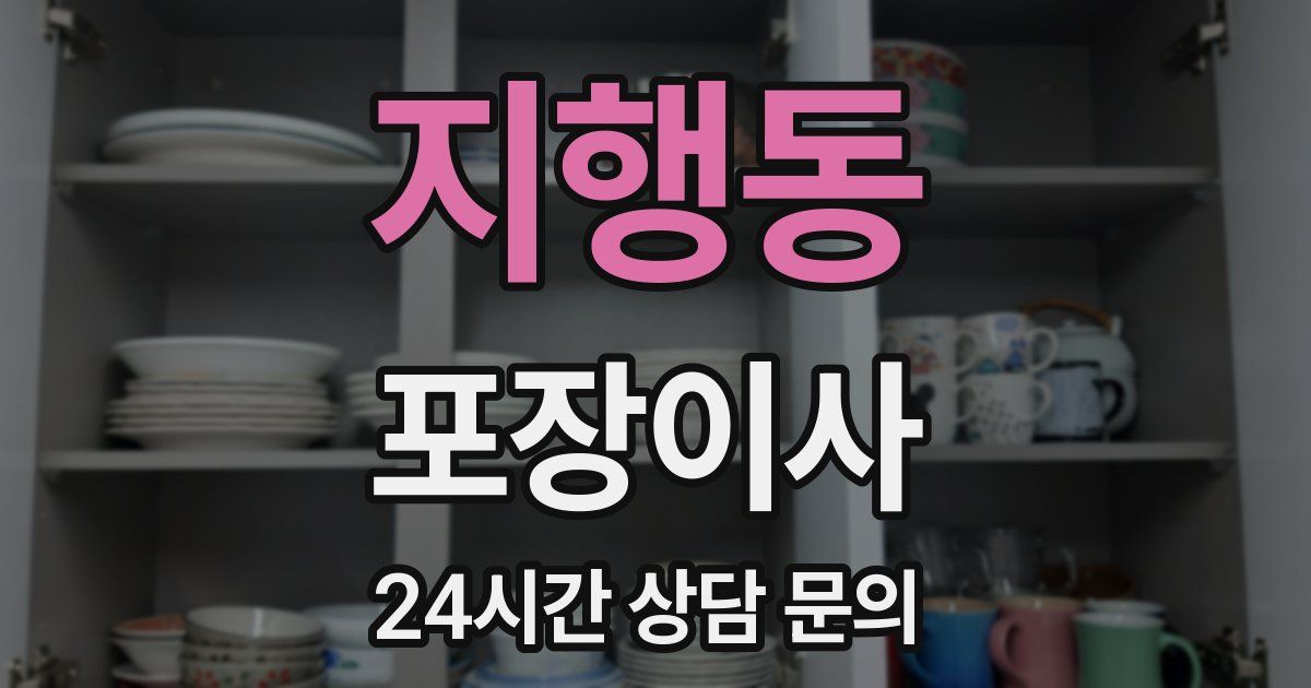 지행동 포장이사