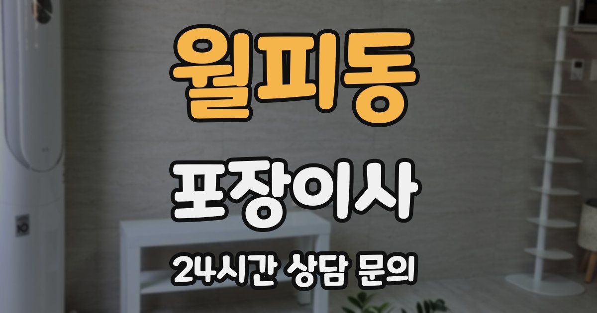 월피동 포장이사