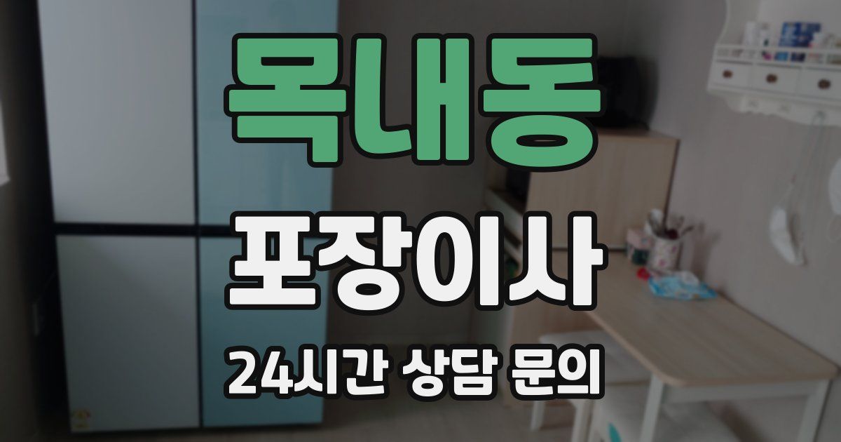 목내동 포장이사