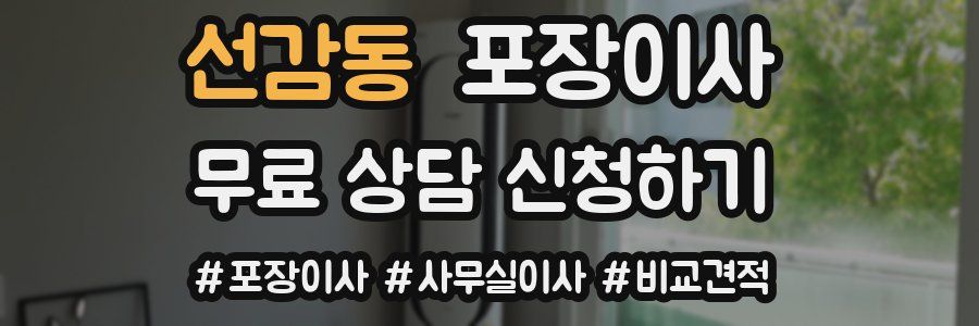 선감동 포장이사