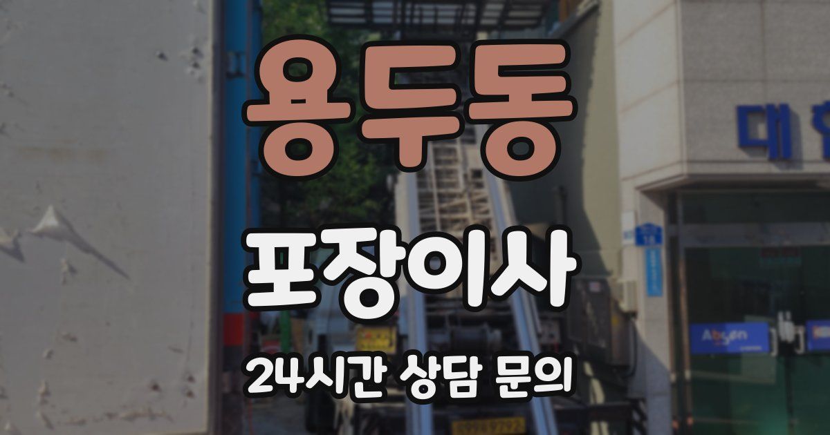 용두동 포장이사