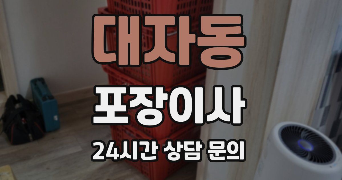 대자동 포장이사